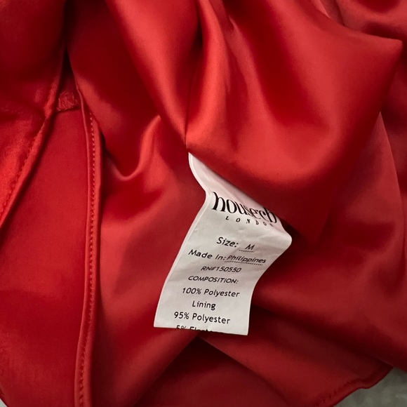 HOUSE OF CB 'Sacha' Red Satin Mini Dress - Picture 7 of 10